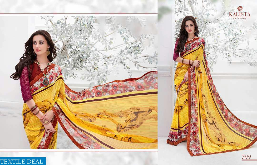 kalista Sun flower Wholesale Saree market